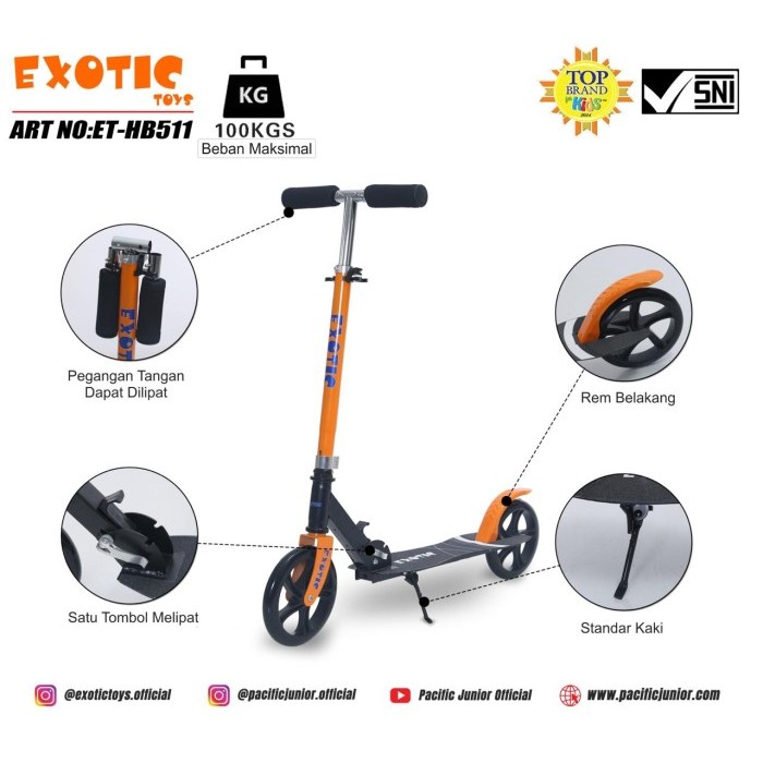 Scuter /Otoped Exotic Et-Hb-511 Untuk Dewasa