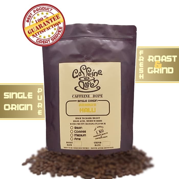 

Kopi Arabika Halu 1 Kg Single Origin Bean/Biji & Ground/Bubuk