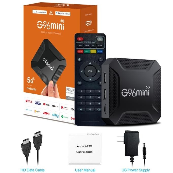 G96mini Android TV Set-top Box Android 13 WIFI: 2.4G+5G 4K HD TV BOX