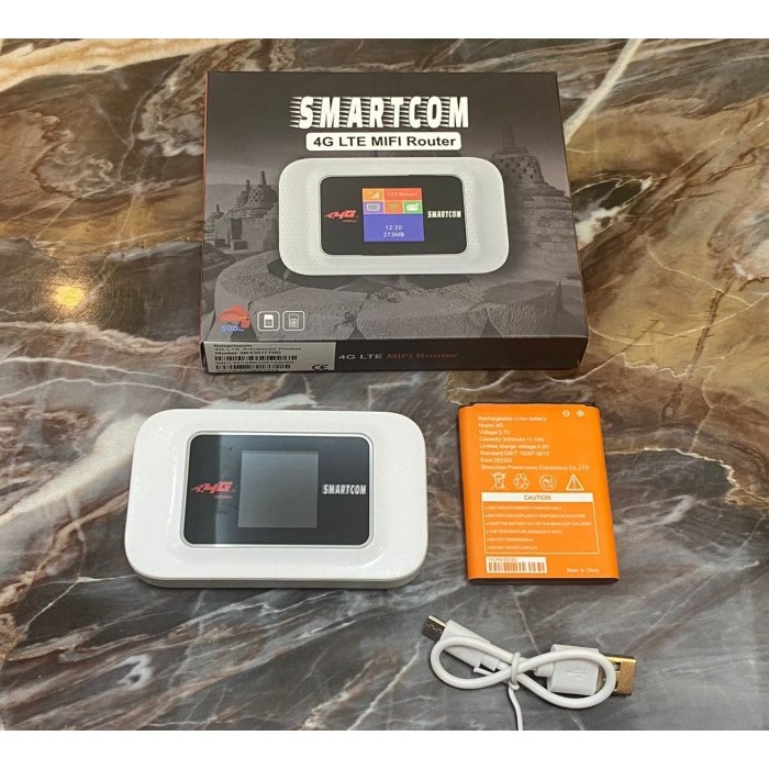 Promoo Modem Mifi Wifi 4G SMARTCOM E5577 PRO 3000 mAh Unlock All Operator