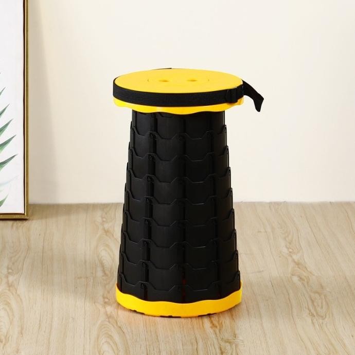 KURSI LIPAT BULAT PORTABLE BANGKU LIPAT OUTDOOR KURSI PANCING PLASTIK