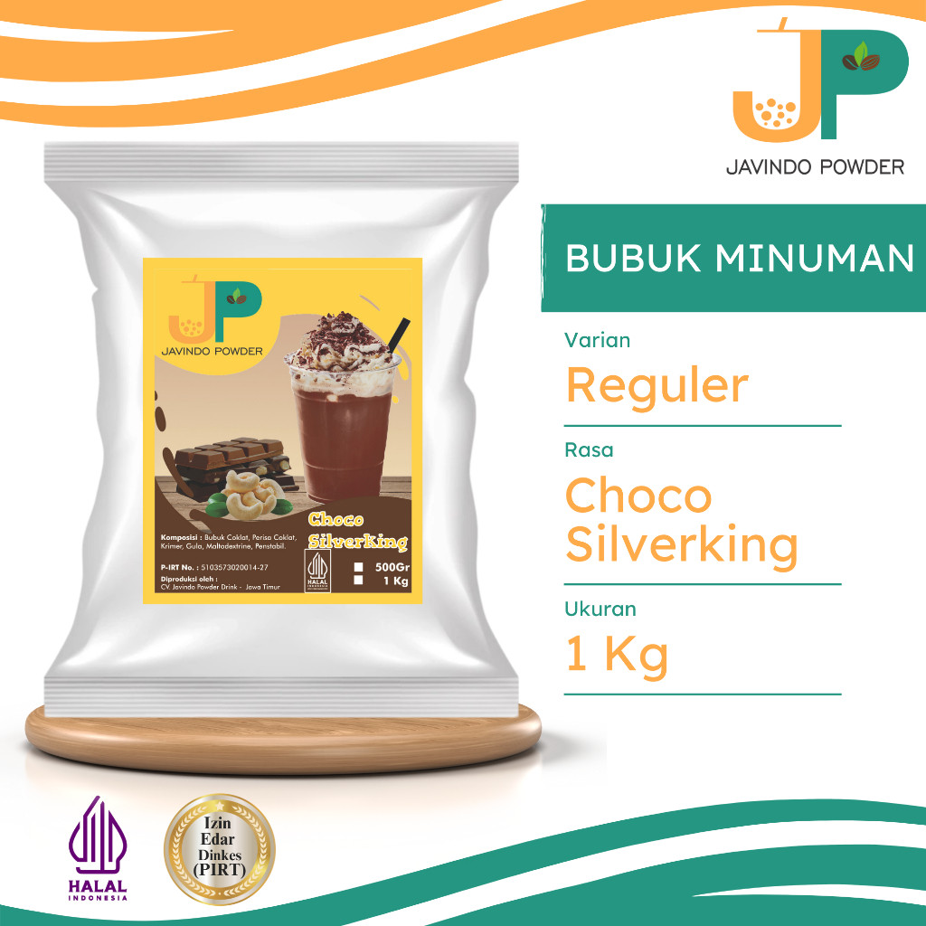 

JAVINDO Bubuk Minuman Reguler Rasa Choco Silverking / Cokelat Silverqueen 1 Kg Javindo Powder