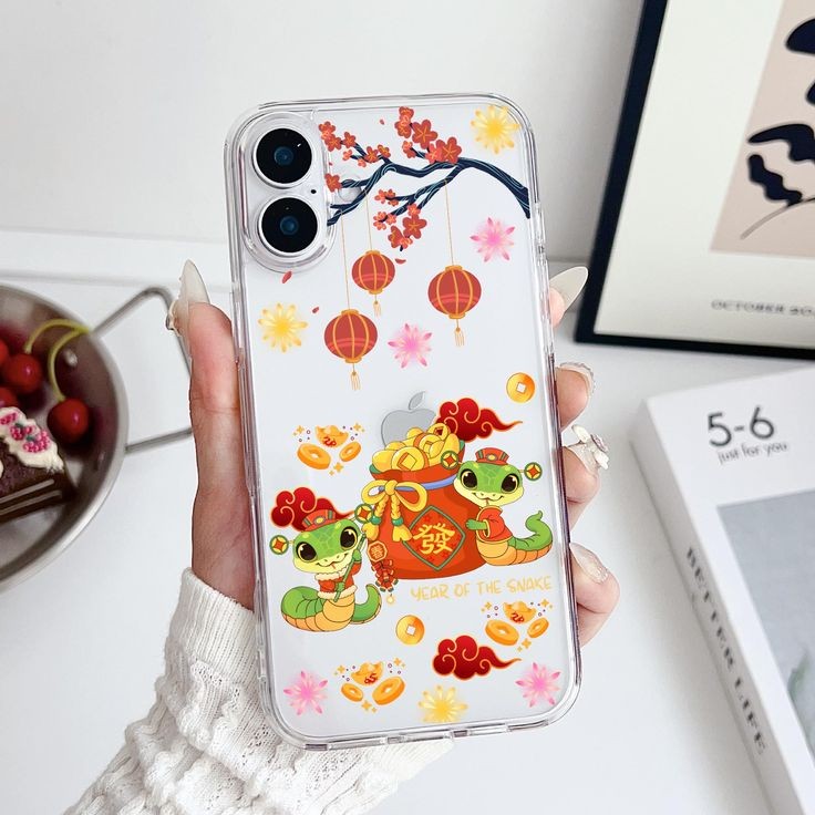Case IMLEK 2025 SNAKE CNY CHINESE NEW YEAR Oppo Reno 8 4G 5G PRO 7 4G 7Z 7 5G 6 PRO 5G 4G 5F 5 4 4 P