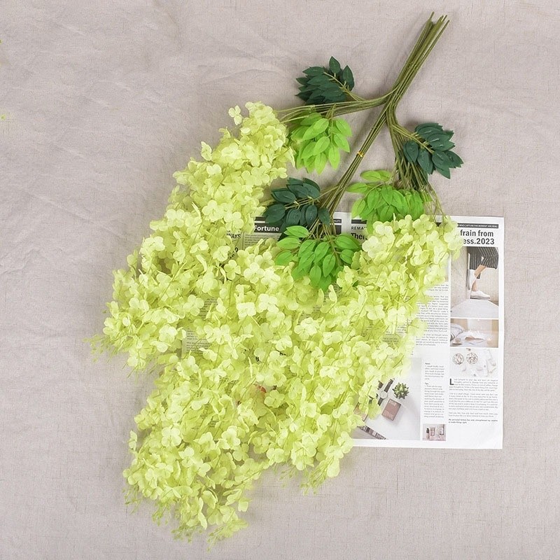 

6 Kit Bunga Plastik Buatan Hias Dekorasi / Bunga Gantung Tanaman Hias Indoor Plastik Artificial / Bunga Hias Wisteria Ornamen Tanaman Flower