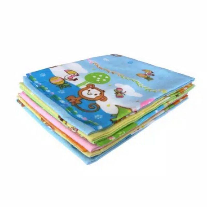 Selimut Bayi 1 Lusin Bedong Kotak, Bedong Kotak 90 x 75 cm / Selimut Bayi Katun Flanel isi 12 pc