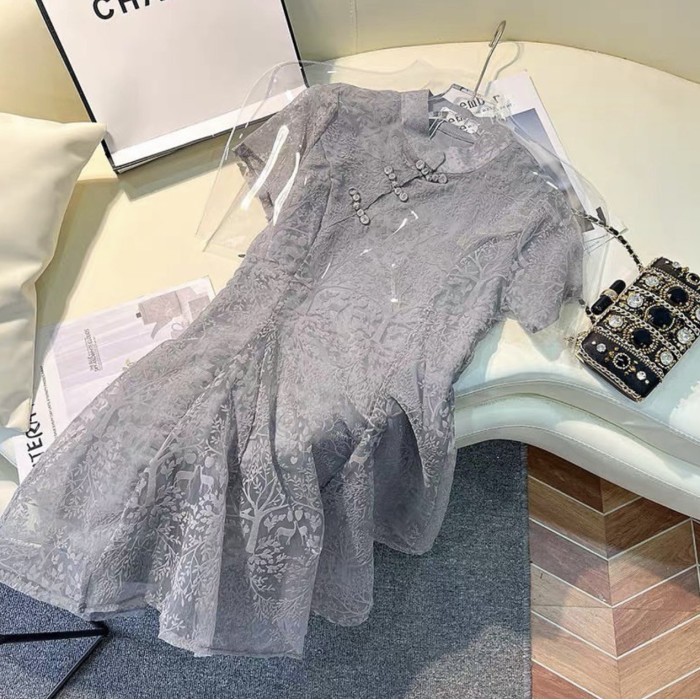 Lellay - Dress 3357 Terusan Qibao Dress Qibao Baju Sangjit Baju Cny