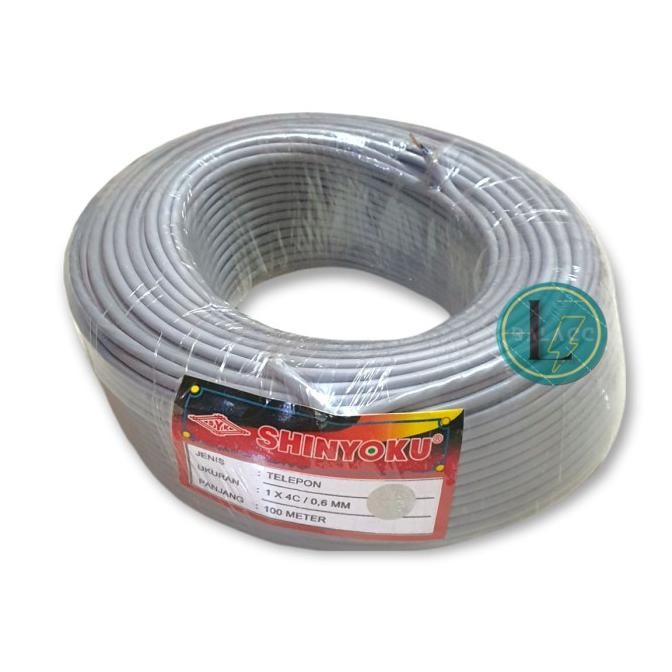 Kabel Telepon Shinyoku 100 Meter 4C / Kabel Instalasi Walet 100m