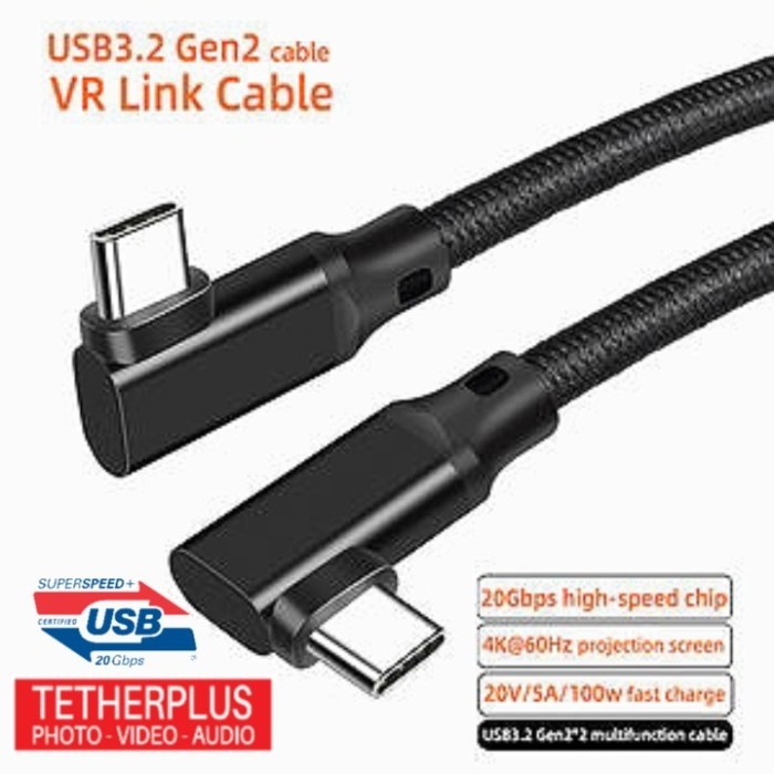 Tetherplus Usb 3.2 5Gbps Type A To Type C L Shape Ver.