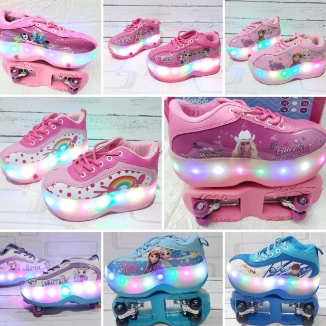 Sepatu Roda Anak Karakter Lampu/Sepatu Roda Anak Karakter Led/Sepatu Roda Anak Perempuan/Sepatu Roda