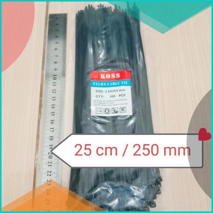 

CABLE TIE/TALI TIES NYLON ( 250MM/25CM ) 11OKTZ4 tools n parts