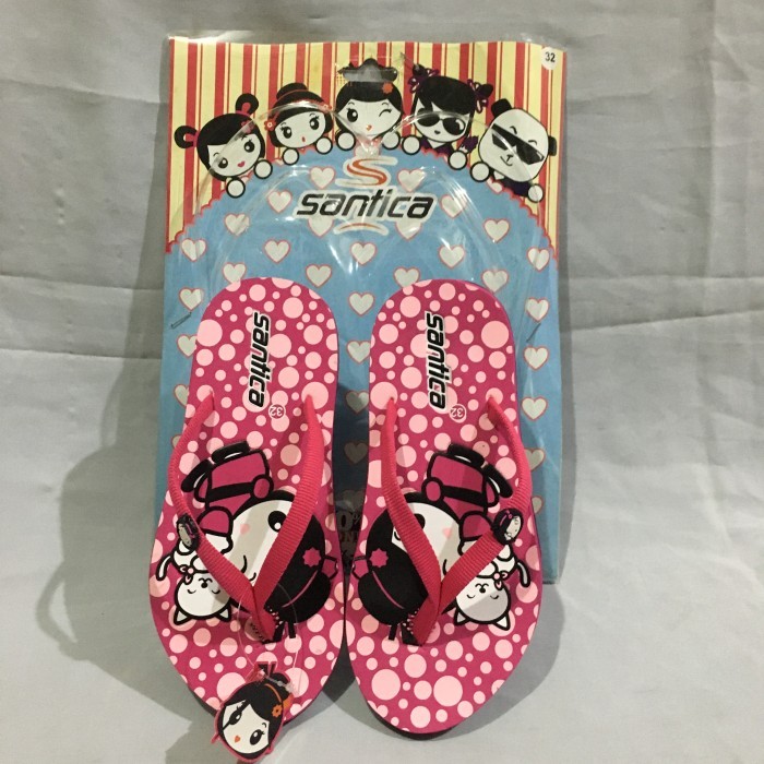 Sale Sandal Jepit Karakter Anak Perempuan Santica Aiko Fuchsia