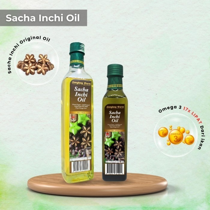 

Minyak Sachi Oil Super Food 100% Ekstrak Kacang Sacha Inchi Murni 250ml dan 500 ml Sanglang Farm