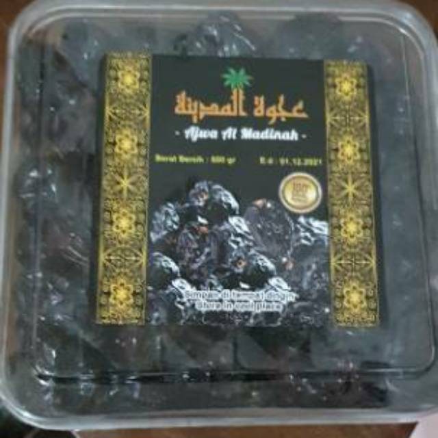 

kurma ajwa kurma nabi packing 500gr toples