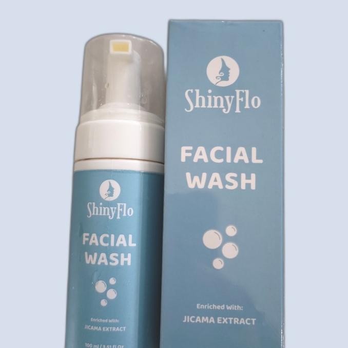 Shiny Flo facial wash 100ml/wajah sehat/skincare/cleanser/foam 2112