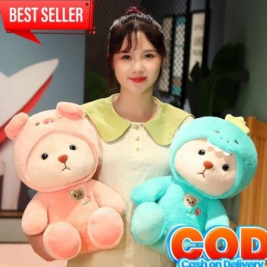 Boneka Lucu Jumbo Lembut Imut Korea Boeneka Anak2 Besar Meter Pacar Cewek Maenan Teddy Bear Gemoyyy 