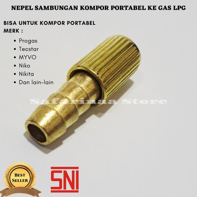 {{{{}}] NEPEL SAMBUNGAN ORIGINAL KOMPOR PORTABEL KE TABUNG GAS LPG FREE PACKIN