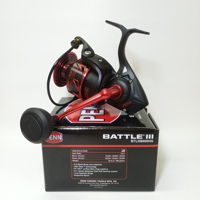 Penn Battle III 6000HS Reel Spinning Alat Pancing Mancing