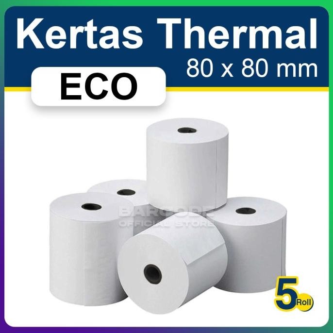 

1 SLOP KERTAS THERMAL 80X80 / 80 X 80 MM STRUK KASIR TERMAL 80X80MM