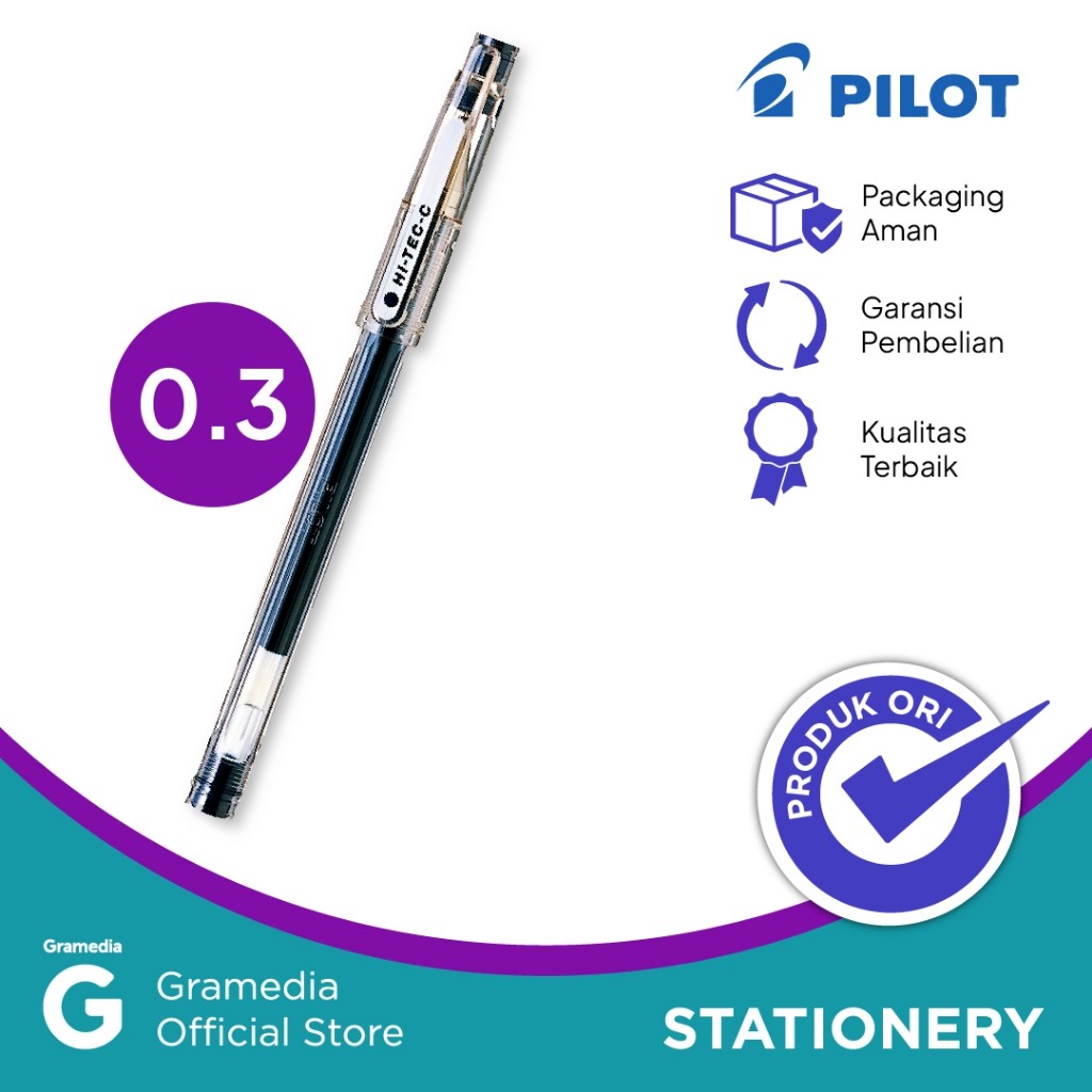 

Pilot Pulpen Hi Tec C3 Warna Hitam