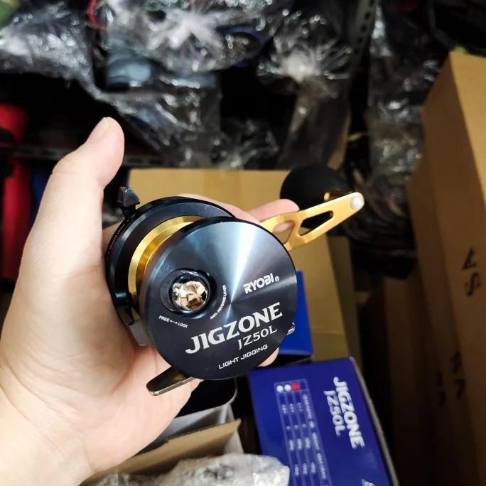 REEL JIGGING OH RYOBI JIGZONE JZ 50L Left Handle Biru