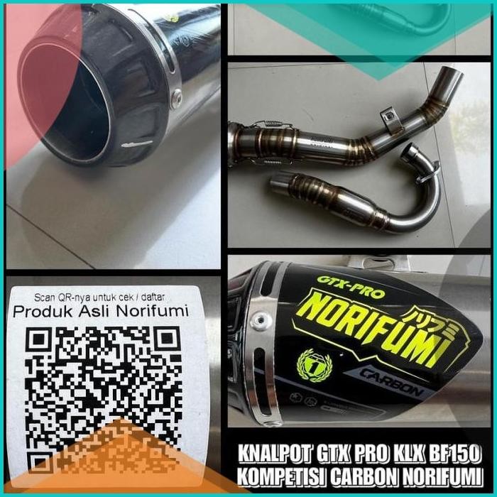KNALPOT GTX PRO KLX BF 150 KOMPETISI CARBON NORIFUMI 11OKTZ4 perkakas