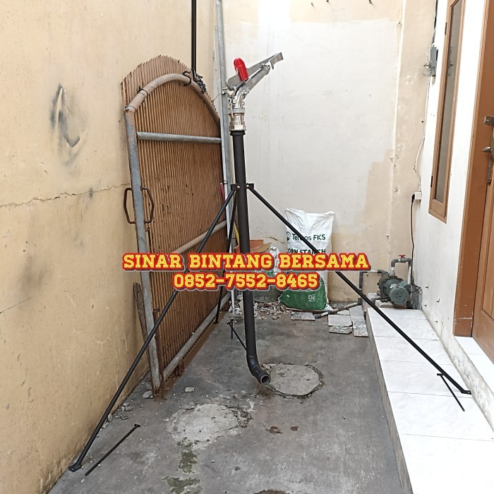 Terhemat Sprinkler Big Gun Rain Py-50 Komplit Tiang 2.5 Inch Sprinkler Besar