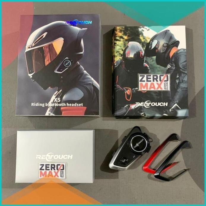 Interkom Intercom Helm ReTouch X5 Bluetooth Headset 11OKTZ4 perkakas