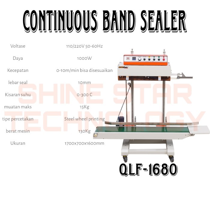 HEAVYPACK Continuous Band Sealer Heavyduty Vertikal Continuous Sealer QLF-1680 HEAVYPACK