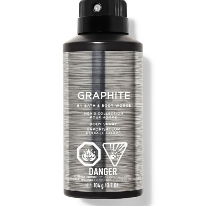 NEW Bath & Body Works BBW GRAPHITE DEODORIZING BODY SPRAY 104 G