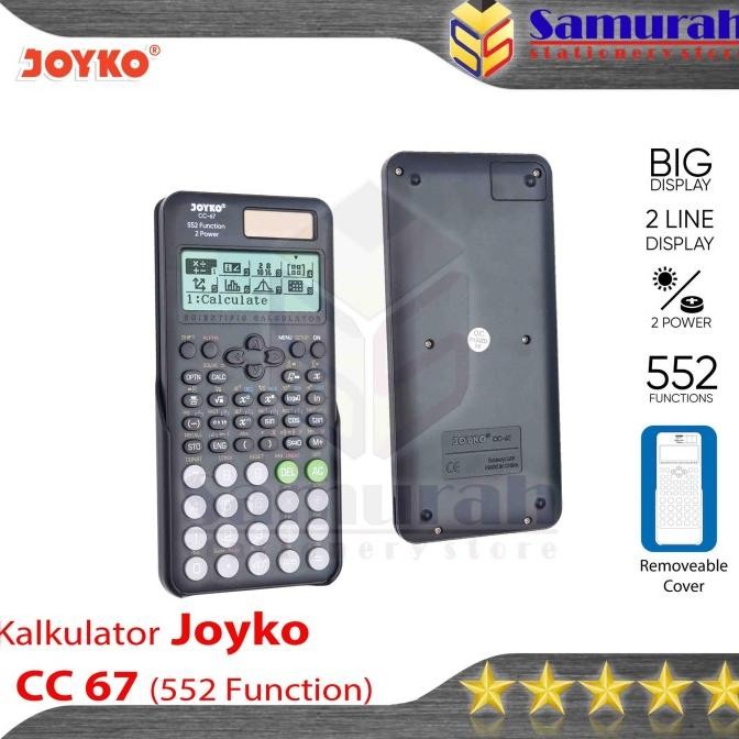 

BEBAS ONGKIR - Kalkulator Joyko CC 67 Rumus Calculator CC67 Sin Cos 552 Function