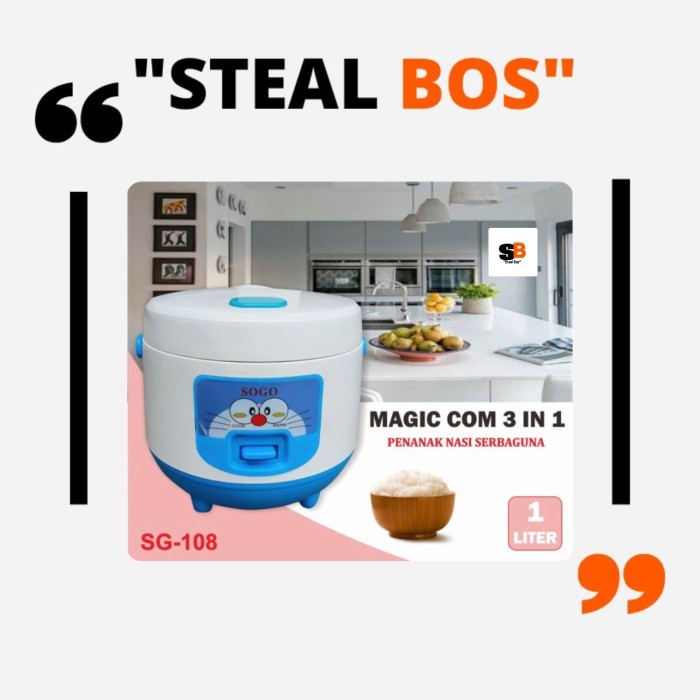 Magic Com Sogo 1 Liter/Rice Cooker Sogo 1 Liter(Sg-108)