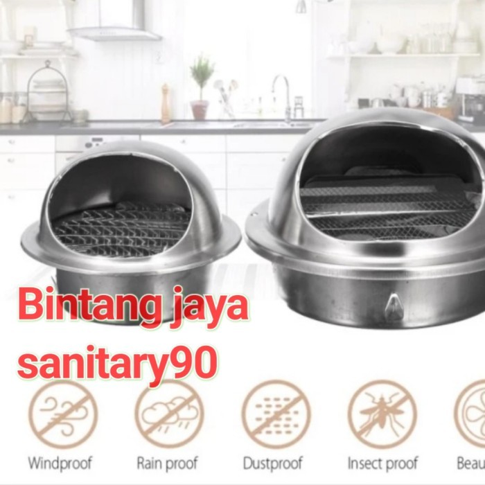 Exhaust Fan Drill Bjls Tutup Cerobong Asap Cooker Hood