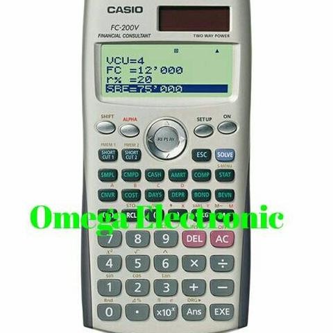 

BEBAS ONGKIR - Casio FC-200V Financial Calculator Kalkulator Keuangan FC 200V