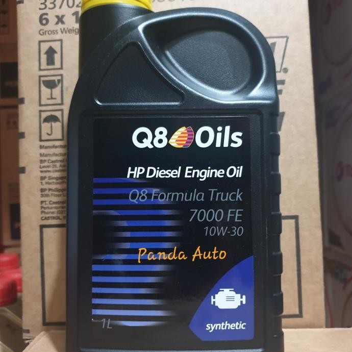 TERBARU - OLI Q8 7000 FE 10W 30 untuk DIESEL / TURBO DIESEL, Botol 1LTR.
