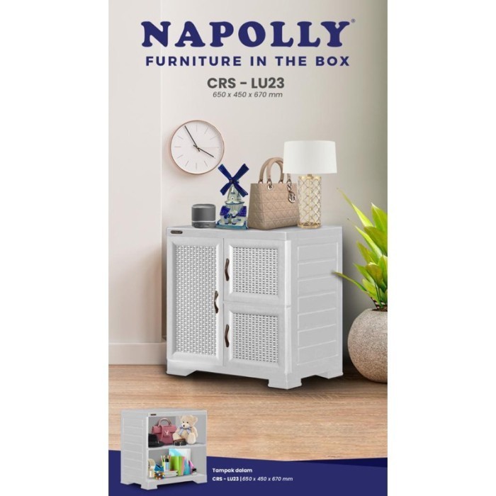 Cargo - Napolly Crs Lu23 Rak Tv Bufet Lemari Plastik Rak Tv Astetic