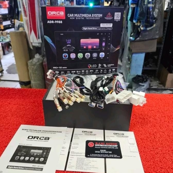 NEW Head Unit Android ORCA QLED PRO+ G2 SERIES ADR-9988 RAM 4GB/64GB 7 in