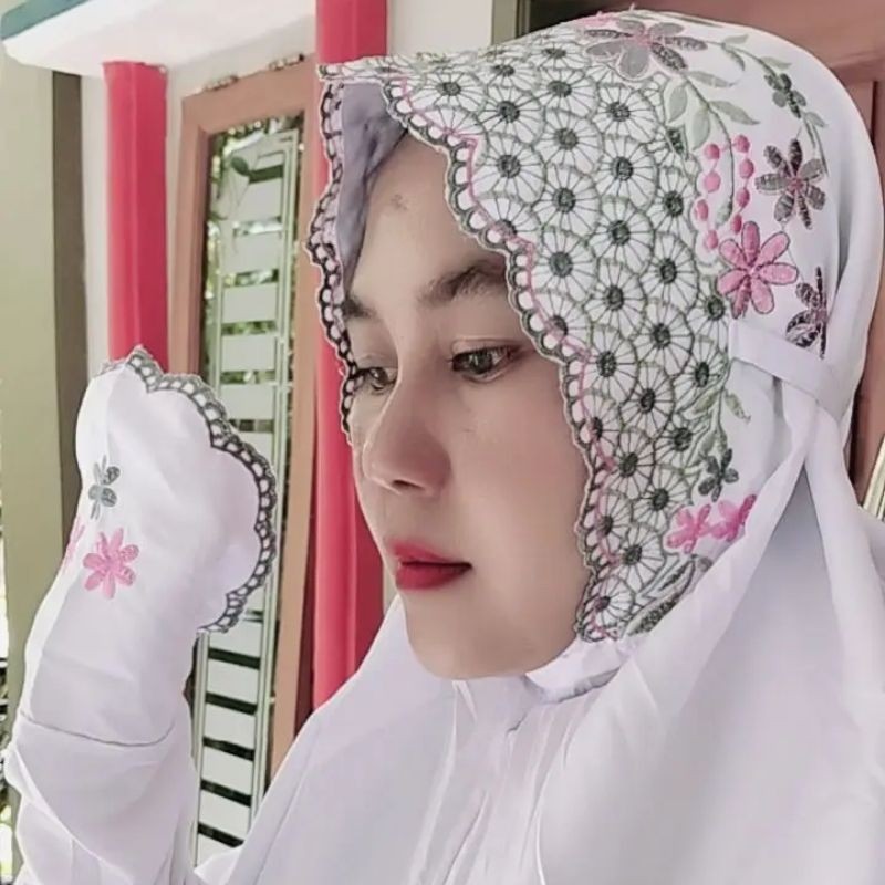 MUKENA terusan zazi bahan katun micro