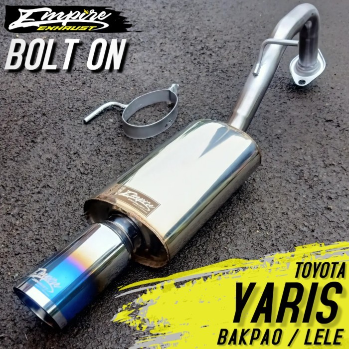 Bolt On Knalpot Mobil Racing Toyota Yaris Bakpao Lele Joker Haykers