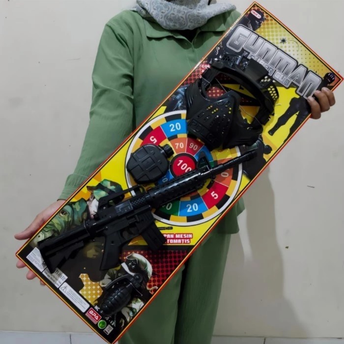 MAINAN SET HELM TAMENG TONGKAT POLISI ANAK EDUKATIF