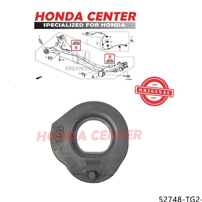 karet bantalan per belakang bagian bawah mobil honda brio