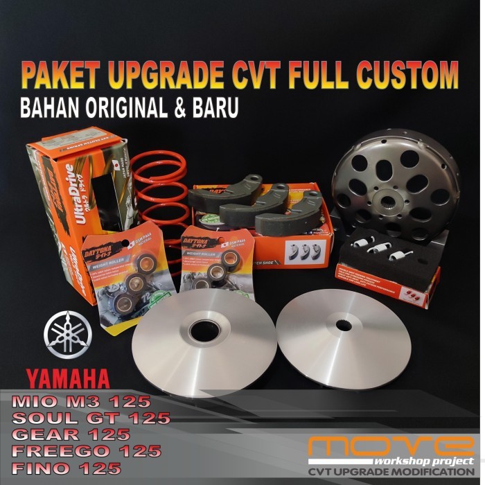 Paket Upgrade Mesin Cvt Yamaha Mio M3 Soul Gt Fino Freego 125