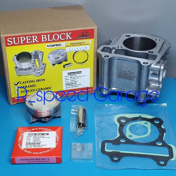 Blok Cast Iron & Forged Piston Brt Beat Esp & Scoopy Stylish Esp 54.50