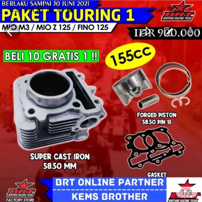 Blok Brt Mio M3 Fino 125 Piston 58.5