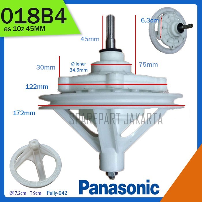 GEARBOX DENPOO 10Z 33+10MM+ PULLY