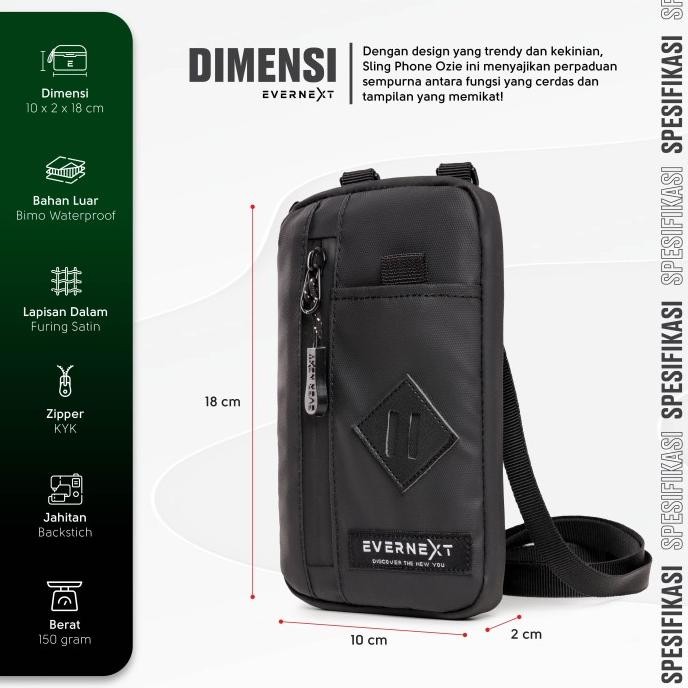 Sling Phone Waterproof Ozie Sling Pouch Pria Wanita Hanging Wallet