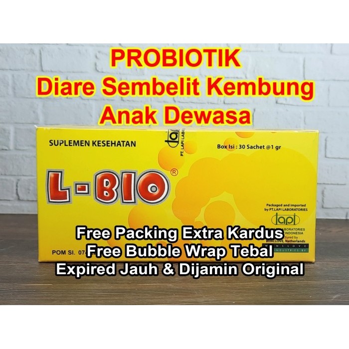 Promo - L - Bio 1 Box Probiotic Diare Sembelit Kembung Probiotik Anak Dewasa Termurah
