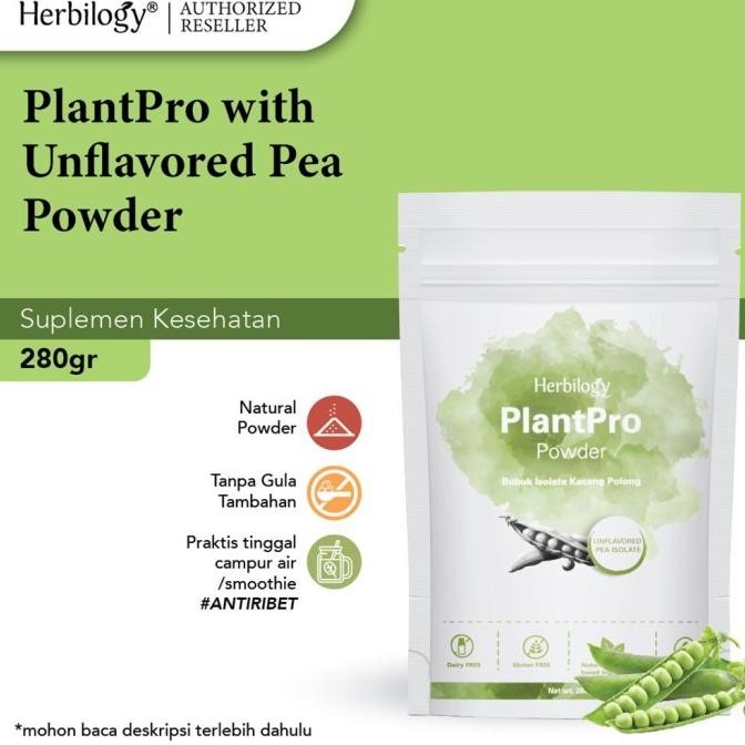 

Ready Herbilogy - PlantPro Powder Unflavored Pea Isolate ( Protein Vegan )