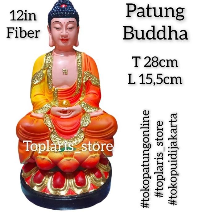 

Ready Patung Buddha Fiber 12in New 022