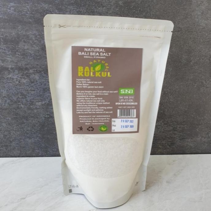 

Ready Bali Kulkul Sea Salt ( Coarse Kechil Small Pyramid ) 500g Garam Laut Kasar Non Iodized