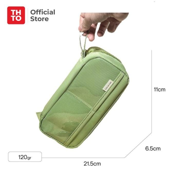 

THTO Tas Tempat Pensil Case Pouch Transparan Kapasitas Besar A079 H32T